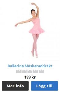 Ballerinadräkt rosa